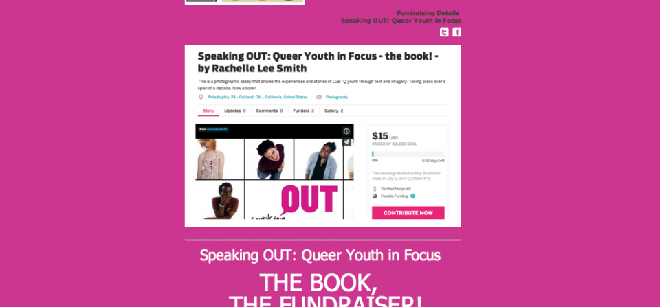 Visit Speaking OUT: Current Events Page for Fundraising!
